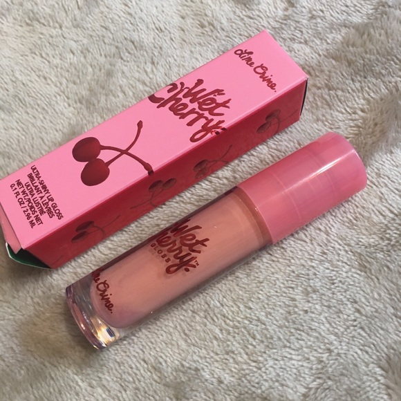Lime Crime Wet Cherry Lipgloss Unripe Cherry BNIB - Picture 4 of 11